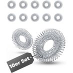 NEOLYMP Akupressur Ring 10er Set Anti Stress Fingermassageringe, Größe 10er Se
