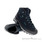 Lowa Corvara GTX Mid Damen Trekkingschuhe Gore-Tex-Dunkel-Blau-6,5