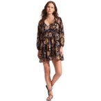 SEAFOLLY Damen Kleid Silk Road Tier Dress, Größe M in Schwarz