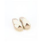 Espadrij - Women's Croisette Linen - Sandalen 36 beige/weiß