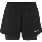 Craft Adv Essence 2-in-1 Damen Laufshorts ( Schwarz XS Größe,)