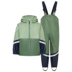 Didriksons - Kid's Waterman Set 12 - Regenset Gr 90 grün