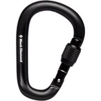 Black Diamond Pearlock Screwgate Schraubkarabiner, black