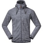 Bergans Hareid Fleece  Herren  Fleecejacke grau Größe S Trekking  Atmungsaktiv