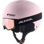 Alpina Zupo+Scarabeo Jr. Set Skihelm Kinder  Skihelme pink Größe 48-52CM Skifa