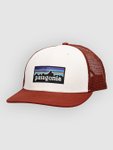 Patagonia P-6 Logo Trucker Cap white w / rusty red Gr. Uni