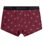 DEDICATED - Boxer Briefs Kalix Bike Pattern - Alltagsunterwäsche Gr S rot