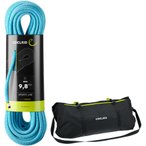 Edelrid Boa 9.8mm Kletterseil mit Seilsack Liner, 50m, blue