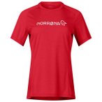 Norrøna - Women's Fjørå Equaliser Lightweight T-Shirt - Radtrikot Gr XS rot