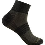 Wrightsock Merino Coolmesh II Quarter Socken Unisex ( Braun 45,5-49)