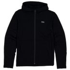 Mons Royale - Women's Offgrid Merino Fleece Zip Hoodie - Merinojacke Gr S schwar