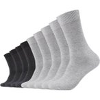 CAMANO Herren Socken Online comfort cotton Socks 9p, Größe 35-38 in Schwarz