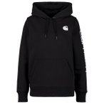 Carhartt - Women's Clarksburg Logo Sleeve Sweatshirt - Hoodie Gr L schwarz