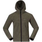 Bergans Vaagaa Merino Terry   Herren  Fleecejacke gruen Größe S Trekking  Elas