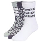 adidas - Kid's YG Leo 3-Pack - Multifunktionssocken 25-27 weiß/grau