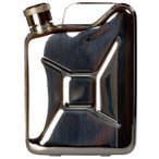 Basic Nature - Flachmann Kanister - Flachmann Gr 180 ml metallic