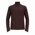 Odlo Essential Thermal Mid Layer 1/2 Zip Herren ( Dunkelrot XL)