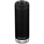 Klean Kanteen TKWide 16oz - vakuumisoliert black-matt/cafÃ© cap/473ml - 16oz