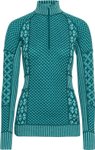 Kari Traa - Haut technique en laine de mérinos - Smekker Half Zip Baselayer Pea