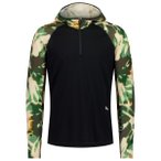 Mons Royale - Temple Merino Long Sleeve Hood - Merinolongsleeve Gr S schwarz