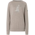Super.Natural Charming Deer Brush  Damen  Longsleeves Merino beige Größe XS Tr