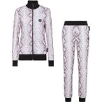 PLEIN SPORT Trainingsanzug: Oberteil und Hose PYTHON, Größe XS in Grau