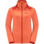 JACK WOLFSKIN Damen Unterjacke KOLBENBERG HOODED FZ W, Größe L in Braun