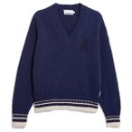 ARMEDANGELS - Women's Iconic Å College Knit Sweater - Pullover Gr S blau