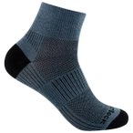Wrightsock - Coolmesh II Quarter - Wandersocken 34-37 blau