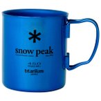 Snow Peak - Titanium Double Wall Cup - Tasse Gr 450 ml blau