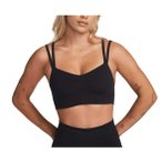 Nike W NK Dri-Fit Alate Trace Light Support Bra Damen ( Schwarz XL Größe,)