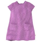 disana - Kid's Leinen-Strickkleid - Kleid Gr 86/92 lila