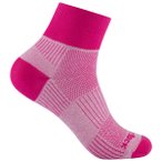 Wrightsock - Coolmesh II Quarter - Wandersocken 34-37 rosa