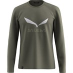 Salewa Solidlogo DRY  Herren  Longsleeves oliv Größe M Camping  Elastisch