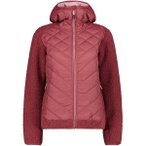 CMP Damen Kapuzensweat WOMAN JACKET HYBRID FIX HOOD, Größe 36 in Rot