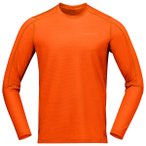 Norrøna - Falketind EqualiserUll Long Sleeve - Merinoshirt Gr S rot