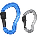 Munkees Karabiner mit Schraubverschluss "Ohr" 2er Pack  Schlüsselanhänger pink