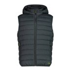 CMP Herren Westen He/Uni MAN VEST SNAPS HOOD, Größe 50 in Schwarz