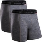 DANISH ENDURANCE Boxershorts Merino Trunks, Größe XXL in Grau