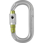 Edelrid Oval Power 2500 Permalock Karabiner (Größe One Size, silber)