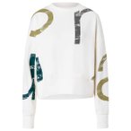 super.natural - Women's Capital Logo Krissini - Pullover Gr XS weiß