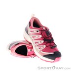Salomon XA Pro V8 WP Kinder Traillaufschuhe-Rot-39