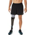 ASICS Herren Shorts ROAD 2-N-1 5IN SHORT, Größe S in Schwarz