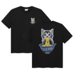 DEDICATED - T-Shirt Stockholm Cat And Noodles - T-Shirt Gr S schwarz