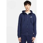 NIKE Herren Unterjacke Kapuzenjacke M NSW CLUB HOODIE FZ BB, Größe S in Blau