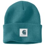 Carhartt - Rubber Patch Watch Cap Beanie - Mütze Gr One Size türkis