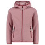 CMP - Girl's Jacket Fix Hood Jacquard Knitted - Fleecejacke Gr 128 rosa