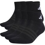 adidas Cushioned Essentials Ankle 6er Pack   Laufsocken black-black-white Größ