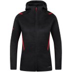 JAKO Damen Freizeitjacke Challenge mit Kapuze, Größe 34 in Schwarz