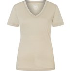 Super.Natural Sierra140 V Neck  Damen  Kurzarm Unterhemden beige Größe L Trekk